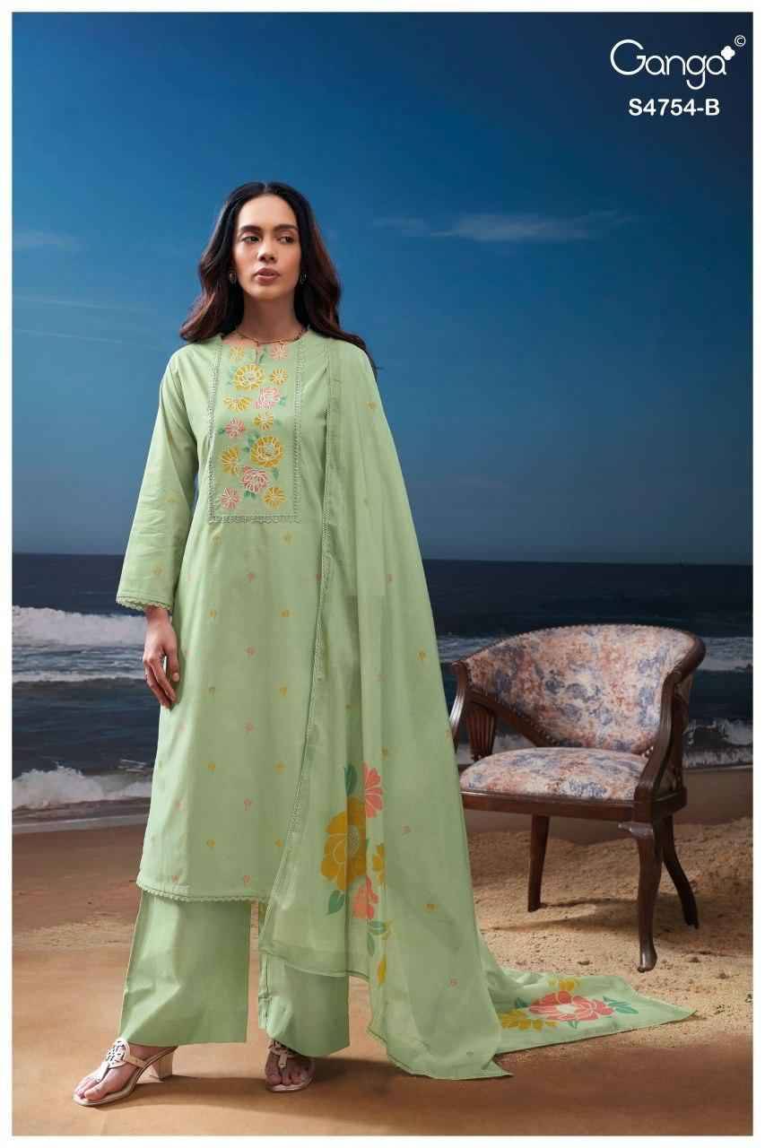 GRESMITA 4754 Series By Ganga Fashion Beautiful Festive Suits Stylish Colorful Fancy Casual Wear & Ethnic Wear PREMIUM COTTON Dresses At Wholesale Price